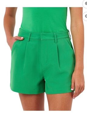 NWT Tailored High-Waist Green Women's Bermuda Shorts